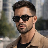 Lunettes Homme Noir Rondes