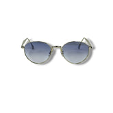 Lunettes Unisexe Round Cat-Eye – Silver Blue Edition