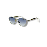 Lunettes Unisexe Round Cat-Eye – Silver Blue Edition