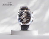 ⏱️ Chronographe Élégance Cuir noir