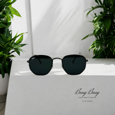 Ray-Ban RB3548N – Lunettes de soleil Hexagonales Noir & Verres Foncés