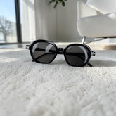 Lunettes Unisexe Noir Rondes