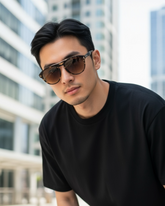 City Vision – Lunettes Aviateur Marron Dégradé