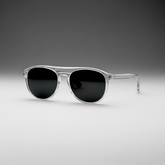 Lunette Homme Aviateur Transparente Noir – UV400