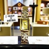 Montre femme dorée – Style Chanel rectangulaire élégant