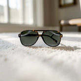 Lunettes pilote unisexe – verres vert foncé