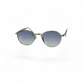 Lunettes Unisexe Round Cat-Eye – Silver Blue Edition