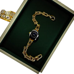 Montre Femme Dorée – Cadran Vert – IEKE