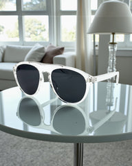 Lunettes Transparentes Verres Noirs