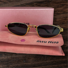 Lunettes de soleil femme – Miu Miu MUAS25 Doré & Noir