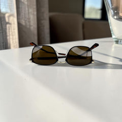 Lunettes Homme Marron – Style Rectangulaire