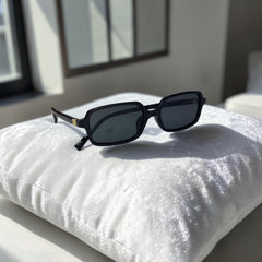 Lunettes de soleil rectangulaire noires
