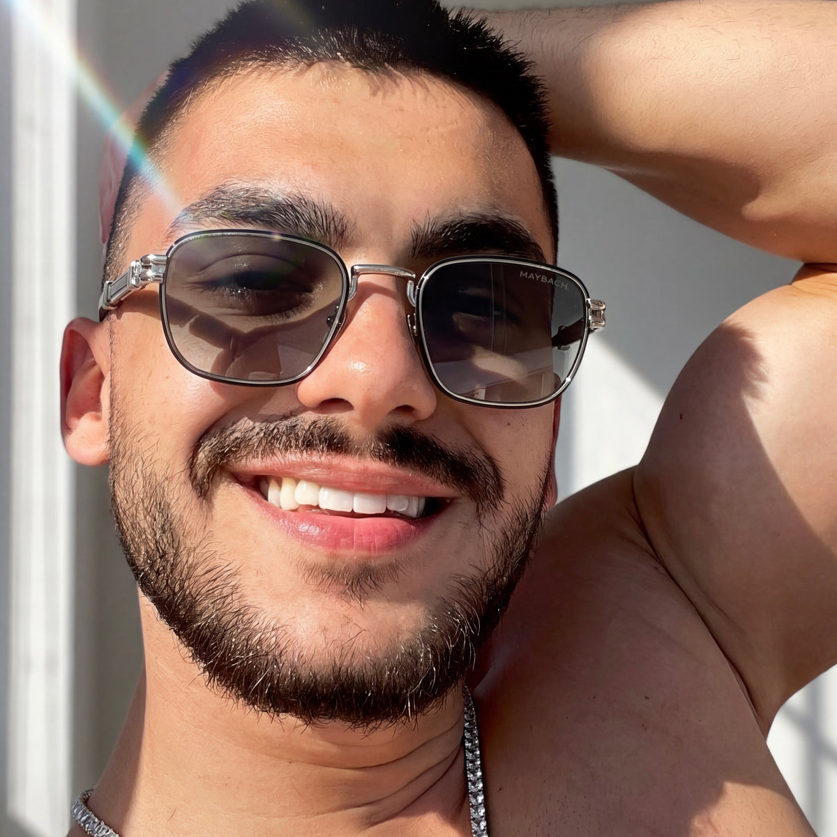 Lunettes Homme UV400 – Blue Titanium
