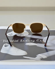 Monture écaille & verres bruns