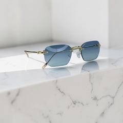 Lunettes Unisexe Bleu Dégradé