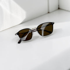 Lunettes Unisexe Marron – Style Rectangulaire