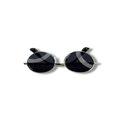 Lunettes de Soleil Unisexe Oval – Black Silver Edition