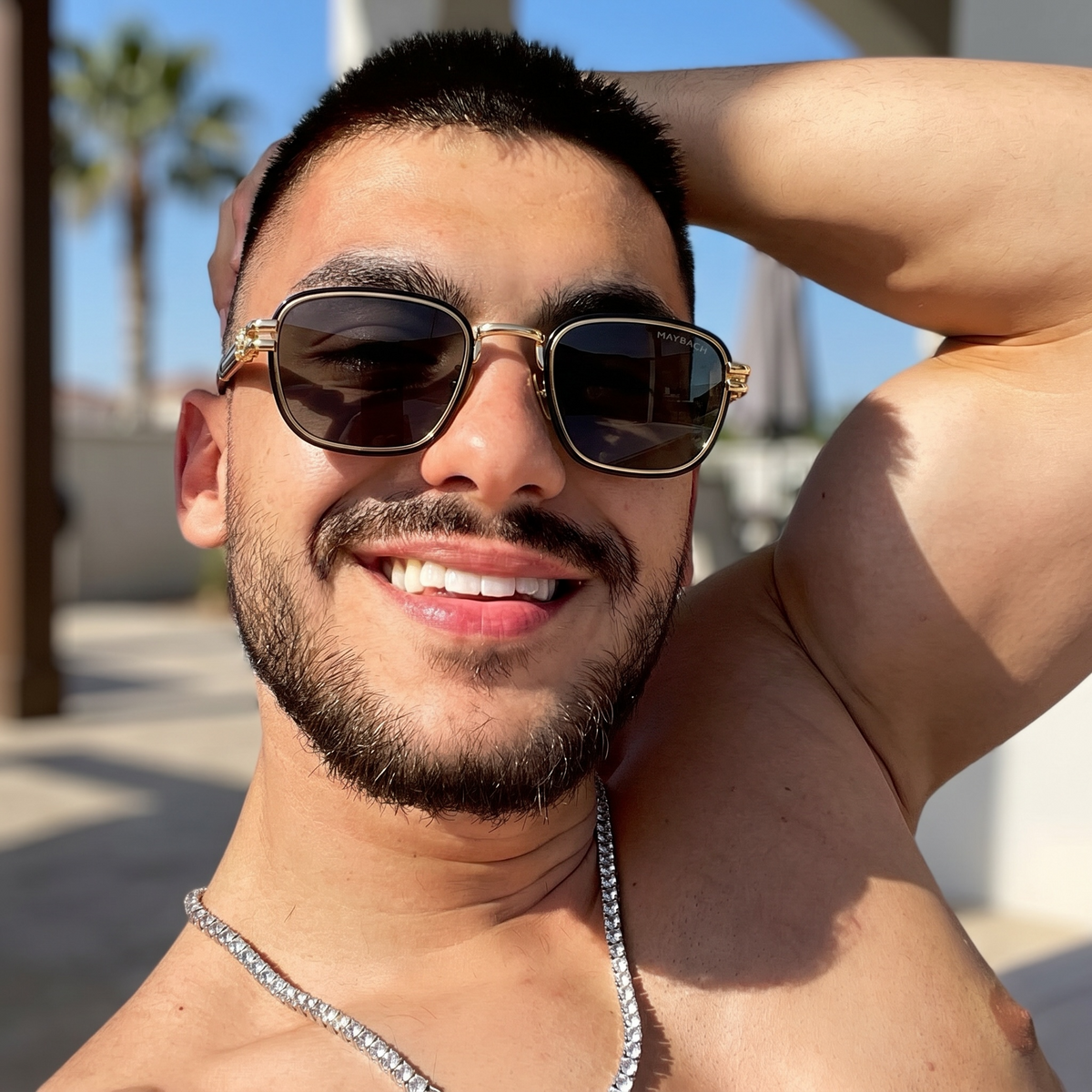 Lunettes Homme Carrées UV400 – Noir Prestige
