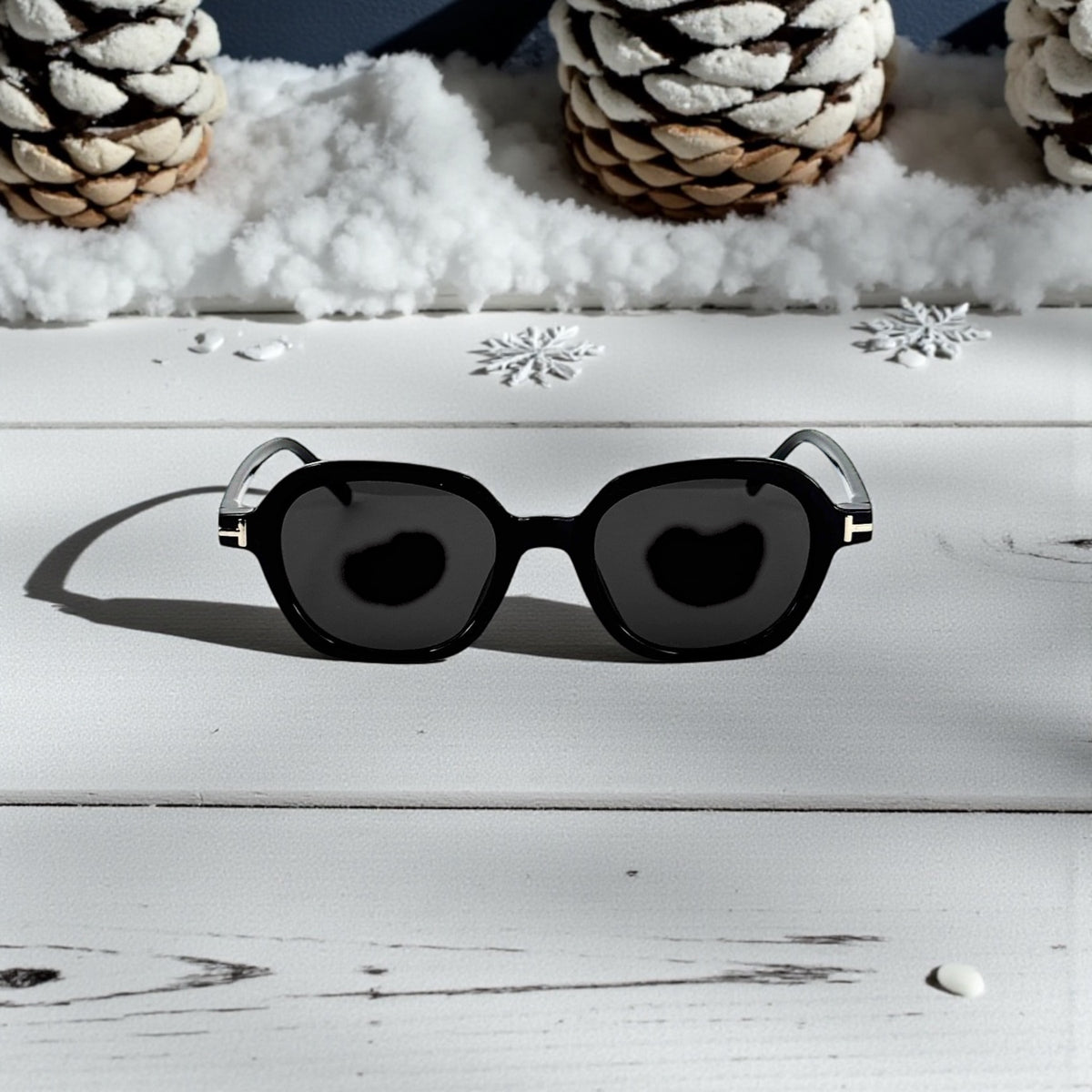 Monture noire & verres foncés