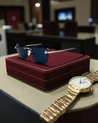 Cartier – Élégance Bleue & Argent 💎