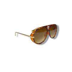 Lunettes Femme Oversize UV400 – Brown Radiance
