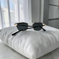 Lunettes “Atlas” - Rectangulaires Noir & Or Luxe