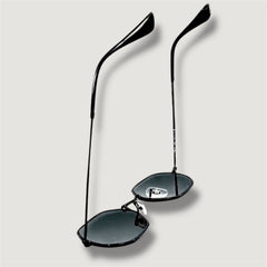 Lunettes de soleil noires unisexes – Verres noires