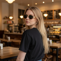 Lunettes de soleil femme – Céline CL40272 Doré & Noir