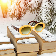 Monture jaune pastel & branches écaille ☀️