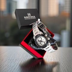 Naviforce – Chrono Silver & Black