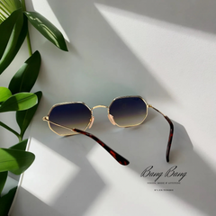 Ray-Ban RB3556N Octogonal– Lunettes de soleil Doré & Verres Dégradés