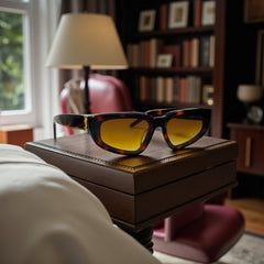 Lunettes de Soleil Femme – Saint Laurent Cat Eye Havana Brown