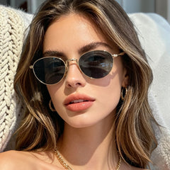 Lunettes Femme Oval Cat-Eye – Black Gold Edition