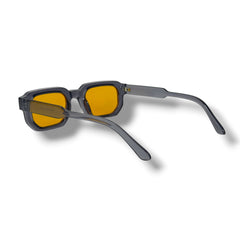 Lunettes Unisexe UV400 – Orange Amber & Fumé Transparent