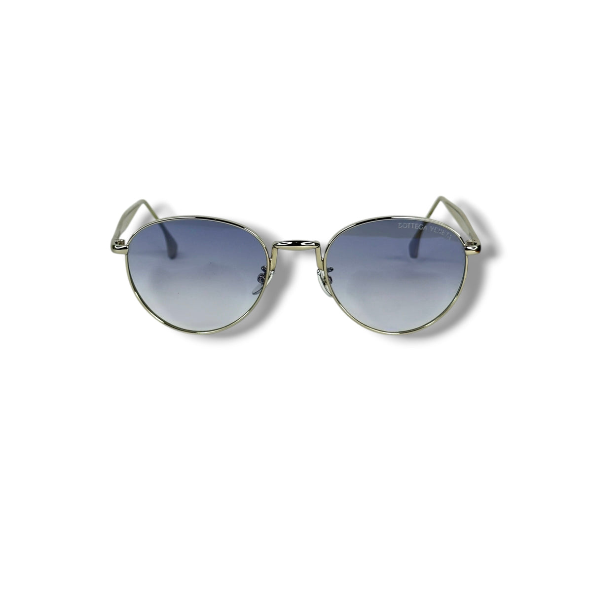 Lunettes Unisexe Round Cat-Eye – Silver Blue Edition