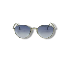 Lunettes Femme Round Cat-Eye – Silver Blue Edition