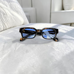 Tortoise Bleu Dégradé – Lunettes Homme