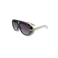 Lunettes Femme Oversize UV400 – Eclipse Noire