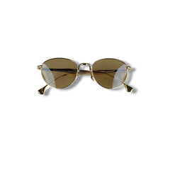 Lunettes de Soleil Unisexe Round-Oval – Brown Gold Edition