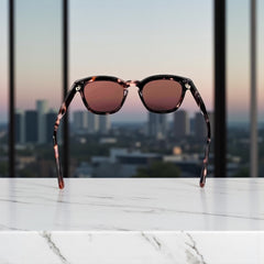 Lunettes écaille foncée – Verres marron