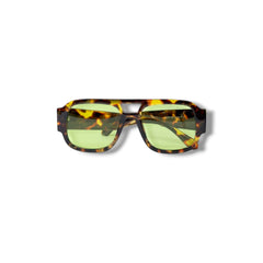 Lunettes de Soleil Unisexe Oversized – Tortoise Olive Green Edition