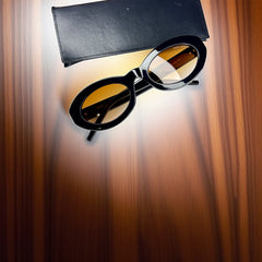 Lunettes de Soleil Femme – Saint Laurent Oval Black & Brown