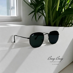 Ray-Ban RB3548N – Lunettes de soleil Hexagonales Noir & Verres Foncés