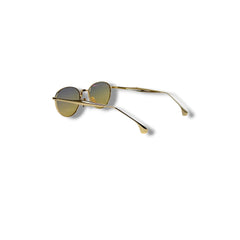 Lunettes de Soleil Femme Round-Oval – Olive Gold Gradient Edition