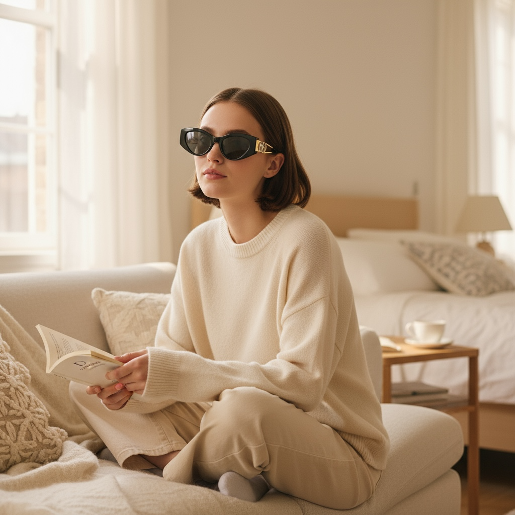 Lunettes de soleil femme – Dior CD40055I Black & Gold