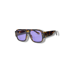 Lunettes de Soleil Femme Oversized – Tortoise Purple Smoke Edition