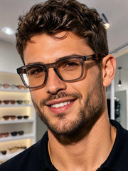 Knox Frame — Gris & Écaille — Homme