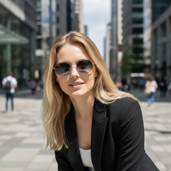 Ray-Ban RB3556N 001/3F – Lunettes de soleil Octogonale Silver & Dégradé