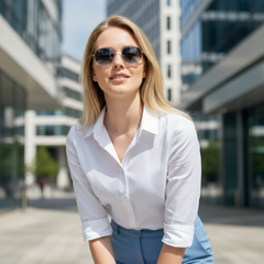 Ray-Ban RB3556N 001/3F – Lunettes de soleil Octogonale Silver & Dégradé