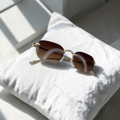 Lunettes Femme Marron & Doré – Look Fatal